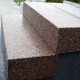 15 x 40 cm Granit Blockstufen Laahs rot