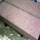 15 x 40 cm Granit Blockstufen Laahs rot 200 cm lang