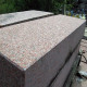 20 x 40 cm Granit Blockstufen Laahs rot