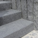 20 x 40 cm Granit Blockstufen Pedro Black schwarz