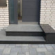 8 cm starke Granit-Podestplatte Pedro Black schwarz 200 x 100 cm