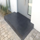 20 cm starke Granit Podestplatte Pedro Black schwarz