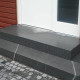 20 cm starke Granit Podestplatte Pedro Black schwarz 100 x 100 cm