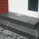 20 cm starke Granit Podestplatte Pedro Black schwarz 100 x 100 cm