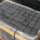 8 cm Granitpflaster Pedro Black schwarz, gesägt 10 x 10 cm