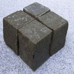 8 cm Granitpflaster Pedro Black schwarz, gesägt