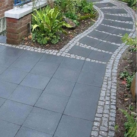 8 cm starke Granit Pflasterplatten Pedro Black schwarz 30 x 20 cm
