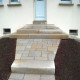 18 x 35 cm Granit Blockstufen Tiago gelb 80 cm lang