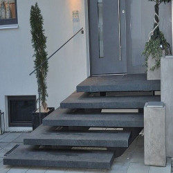 15 cm Granit Podestplatte Alvaro anthrazit