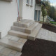20 cm starke Granit Podestplatte Tiago hellgelb