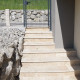 4 x 35 cm Granit Trittstufen Tiago gelb 150 cm lang