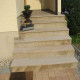 4 x 35 cm Granit Trittstufen Tiago gelb 200 cm lang