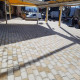 12 cm starke Granit Pflasterplatten Tiago gelb 40 x 30 cm
