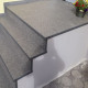 4 x 30 cm Granit Trittstufen Alvaro anthrazit 80 cm lang