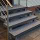 6 x 30 cm Granit Trittstufen Alvaro anthrazit