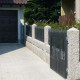 30 x 30 cm Limes Granitpfosten Tiago gelb 350 cm lang